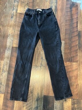 Abercrombie & Fitch Black Straight-Leg Women's Jeans